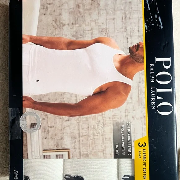 Polo by Ralph Lauren Classic Fit Cotton Tank - White - Picture 5 of 5